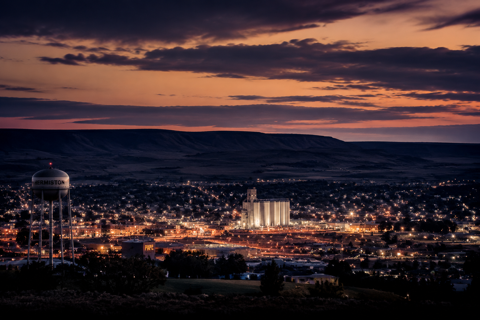 Hermiston, Oregon Night Scene — 3Cupid Cuckold Dating in Hermiston, Oregon