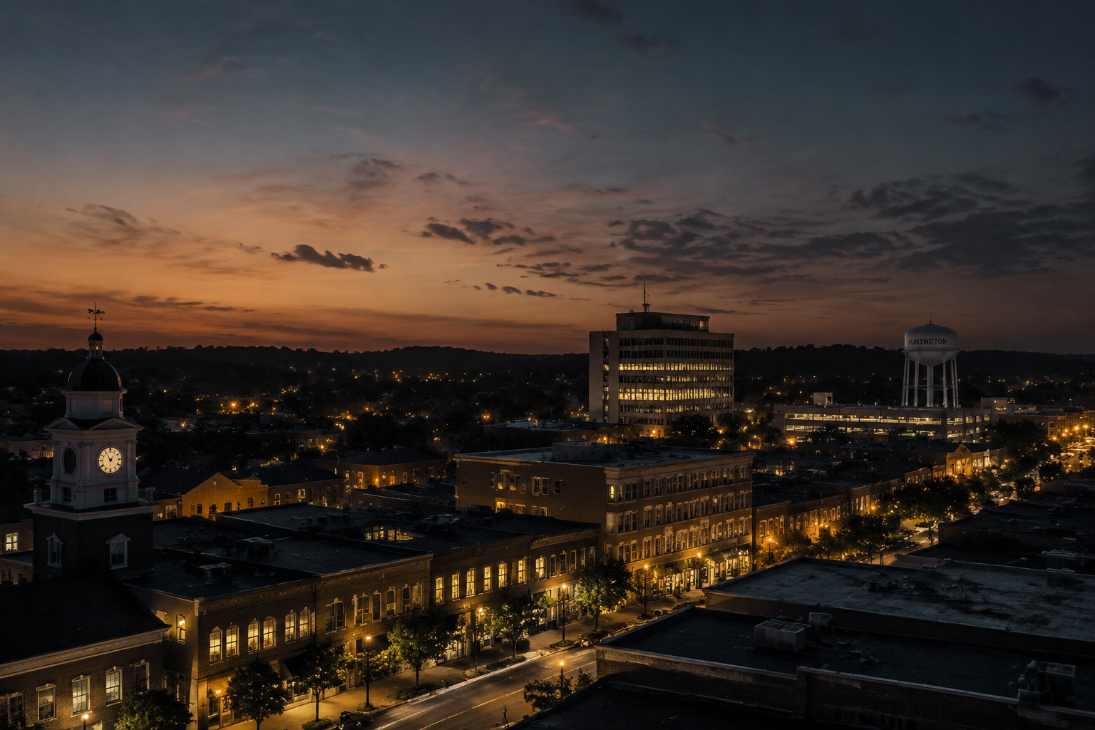 Huntington, West Virginia Night Scene — 3Cupid Cuckold Dating in Huntington, West Virginia