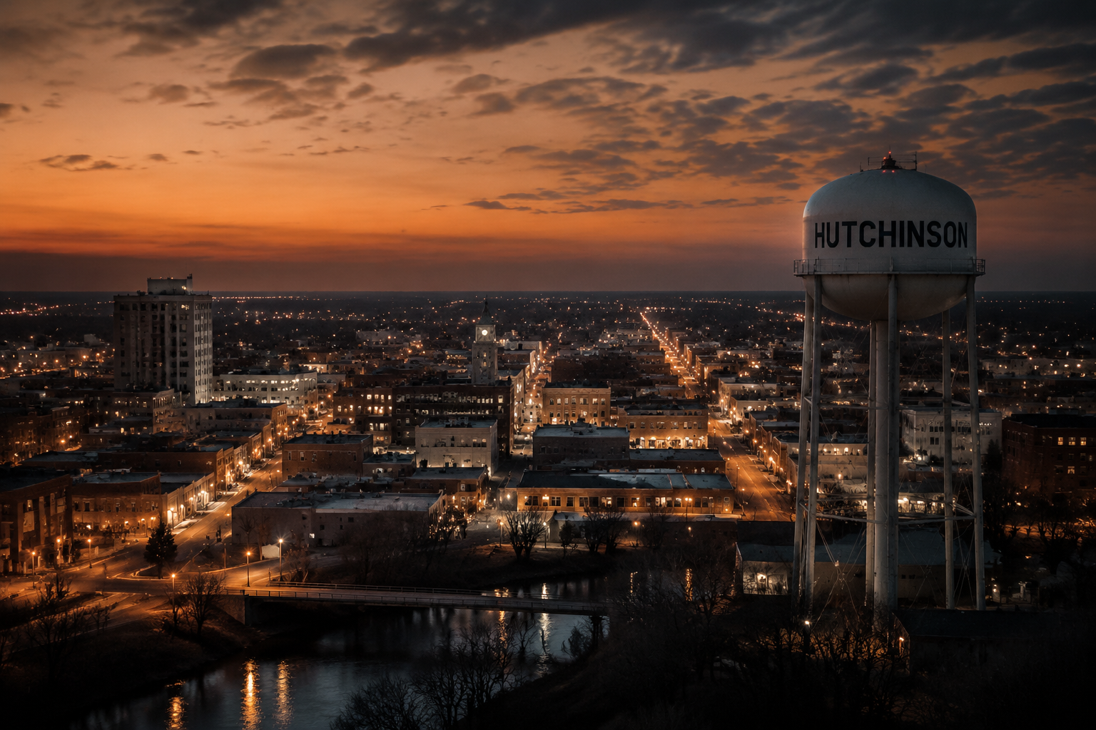 Hutchinson, Kansas Night Scene — 3Cupid Cuckold Dating in Hutchinson, Kansas