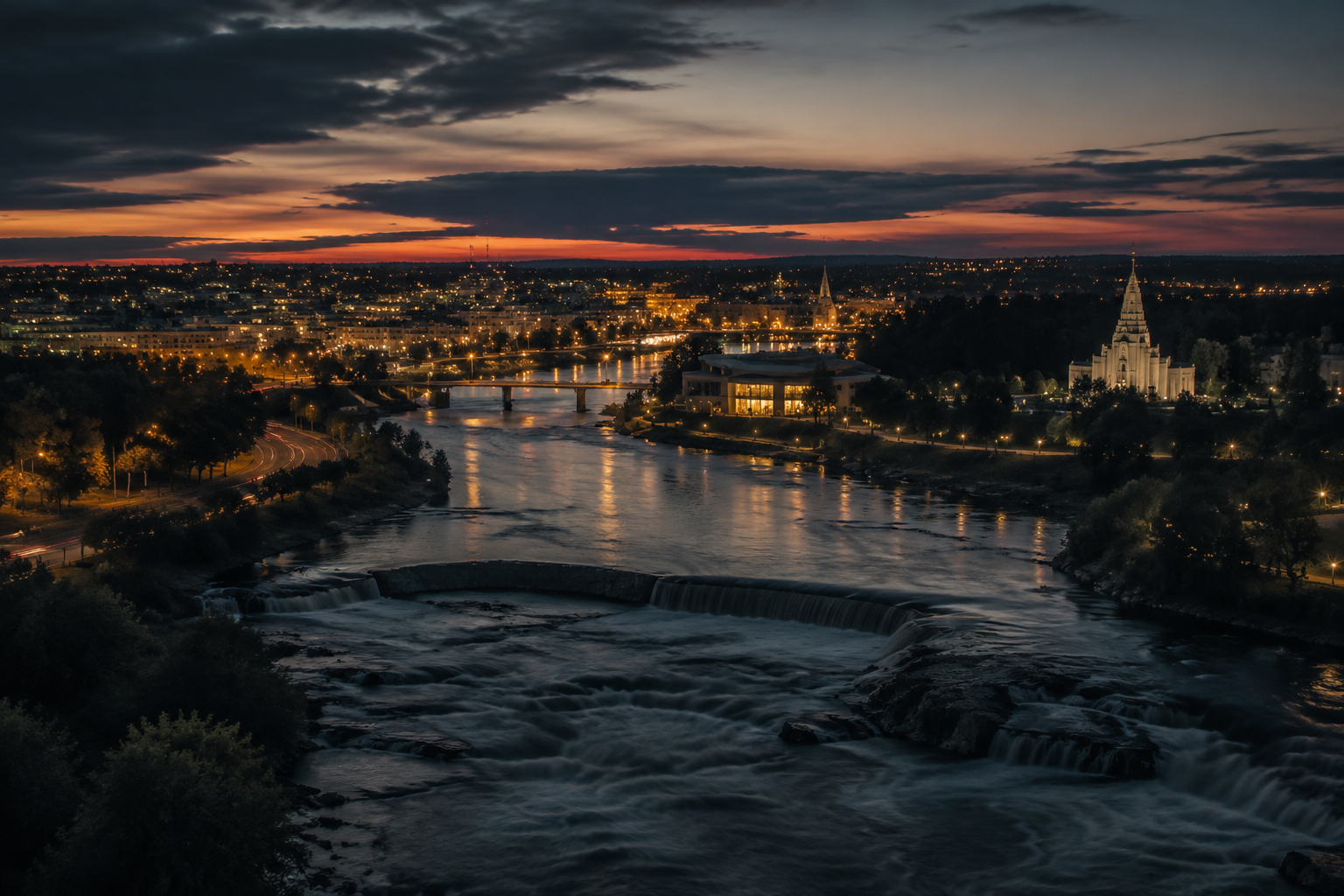 Idaho Falls, Idaho Night Scene — 3Cupid Cuckold Dating in Idaho Falls, Idaho