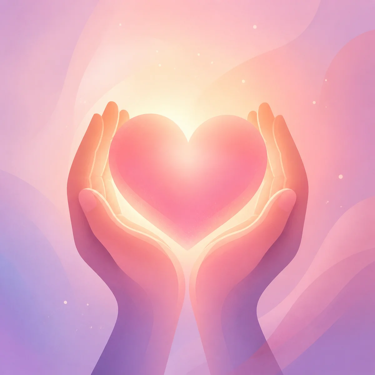 Abstract illustration representing emotional aftercare and connection