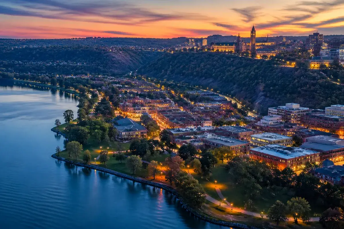 Ithaca-02-cityscape in Ithaca, New York