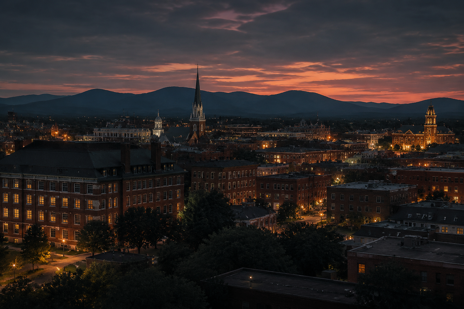 Keene, New Hampshire Night Scene — 3Cupid Cuckold Dating in Keene, New Hampshire