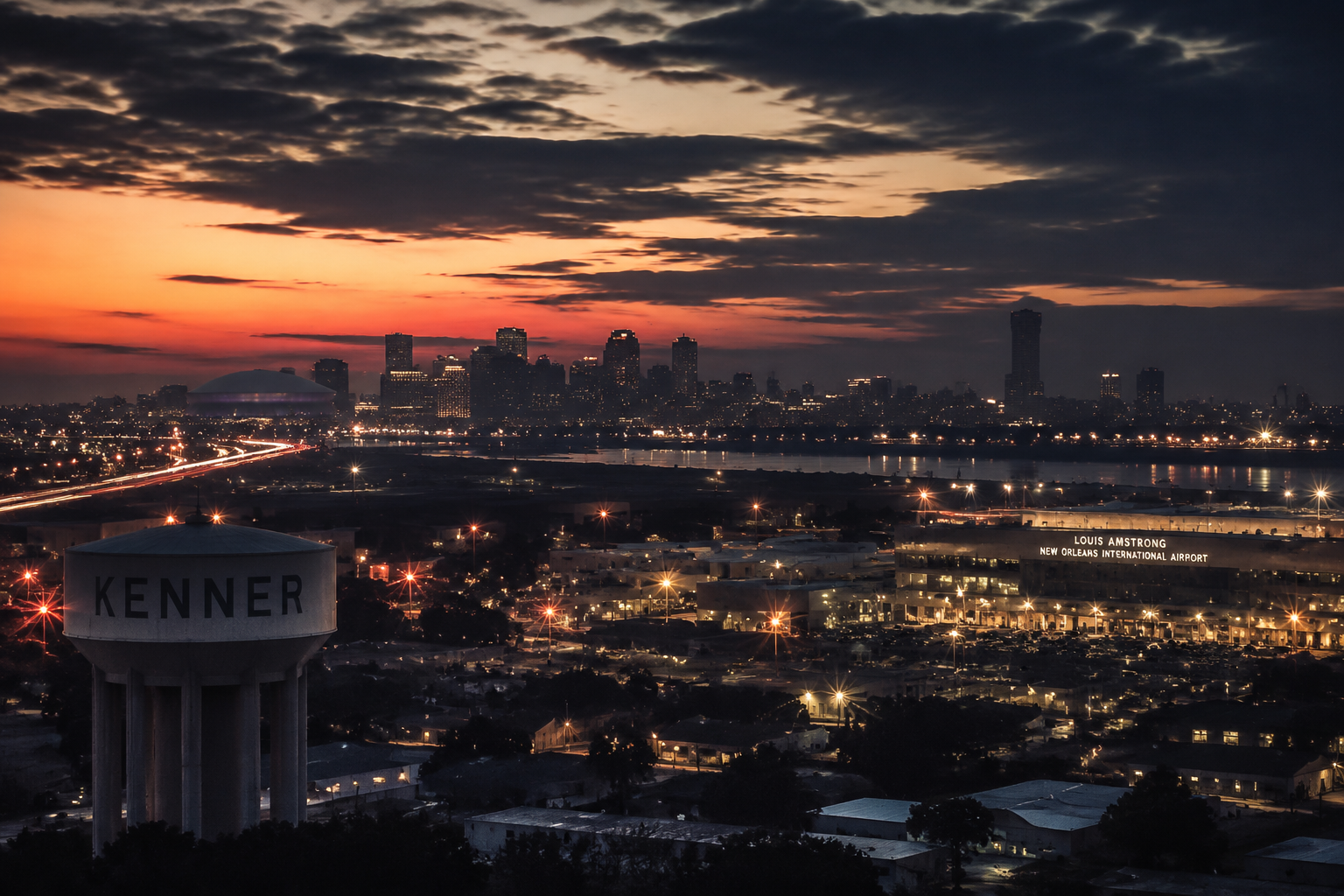 Kenner, Louisiana Night Scene — 3Cupid Cuckold Dating in Kenner, Louisiana