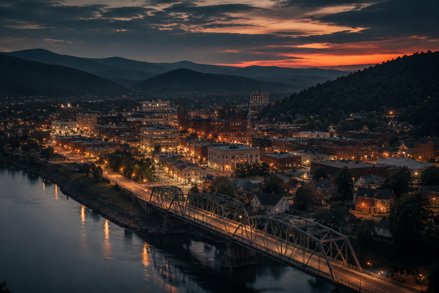 Keyser, West Virginia Night Scene — 3Cupid Cuckold Dating in Keyser, West Virginia