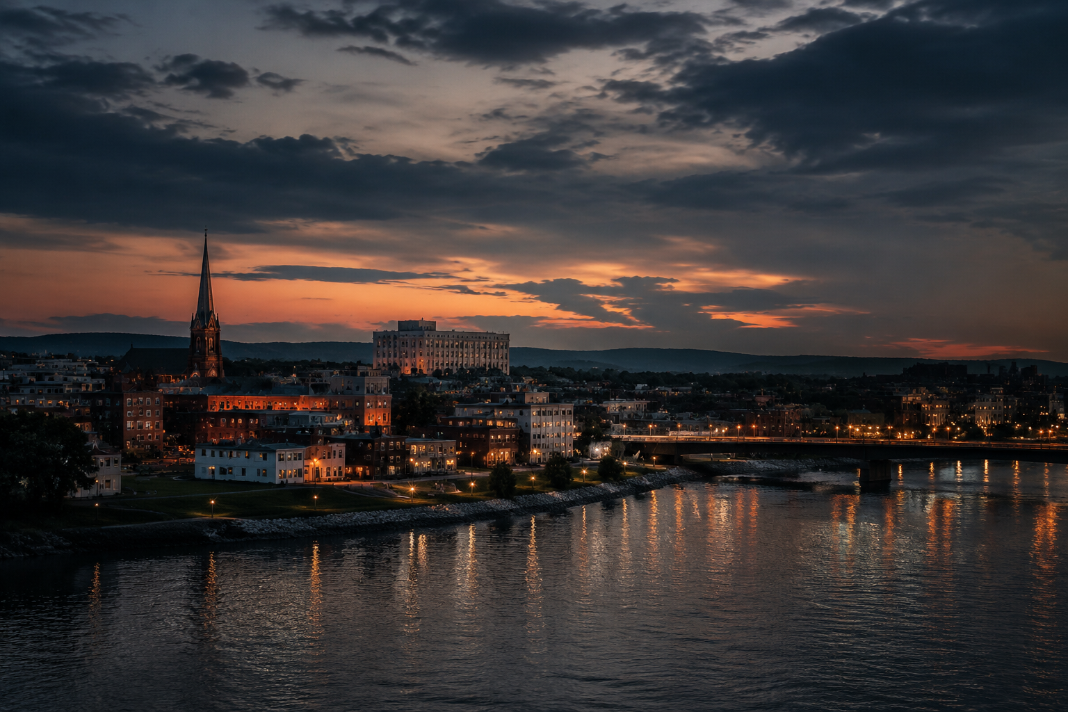 Kingston, New York Night Scene — 3Cupid Cuckold Dating in Kingston, New York