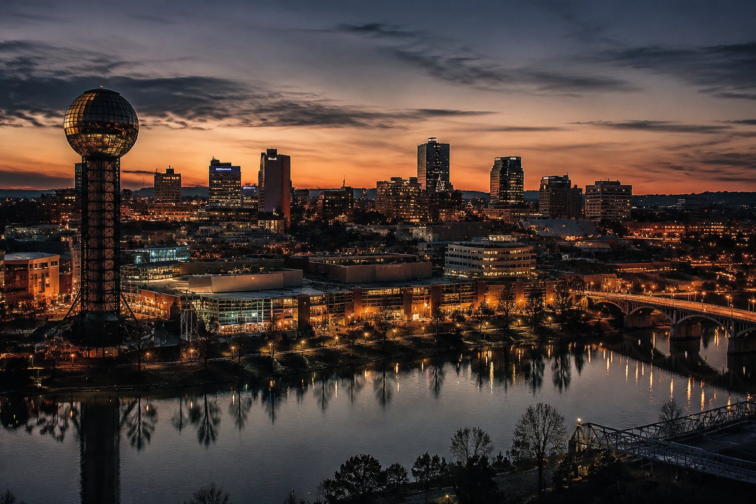 Knoxville, Tennessee Night Scene — 3Cupid Cuckold Dating in Knoxville, Tennessee