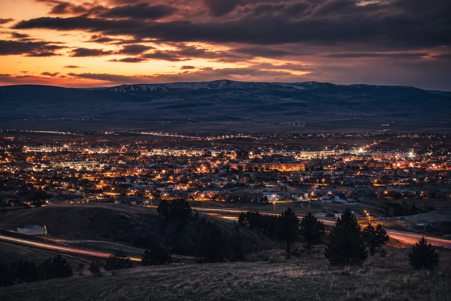 Laramie, Wyoming Night Scene — 3Cupid Cuckold Dating in Laramie, Wyoming