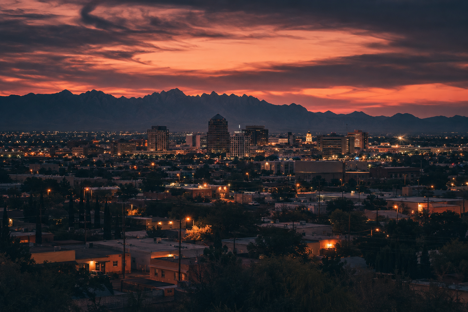 Las Cruces, New Mexico Night Scene — 3Cupid Cuckold Dating in Las Cruces, New Mexico