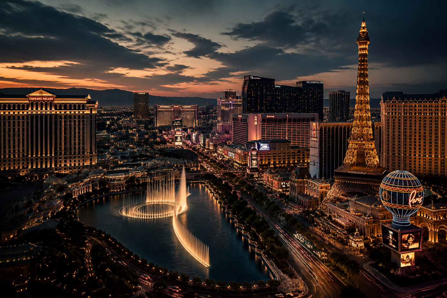 Las Vegas, Nevada Night Scene — 3Cupid Cuckold Dating in Las Vegas, Nevada
