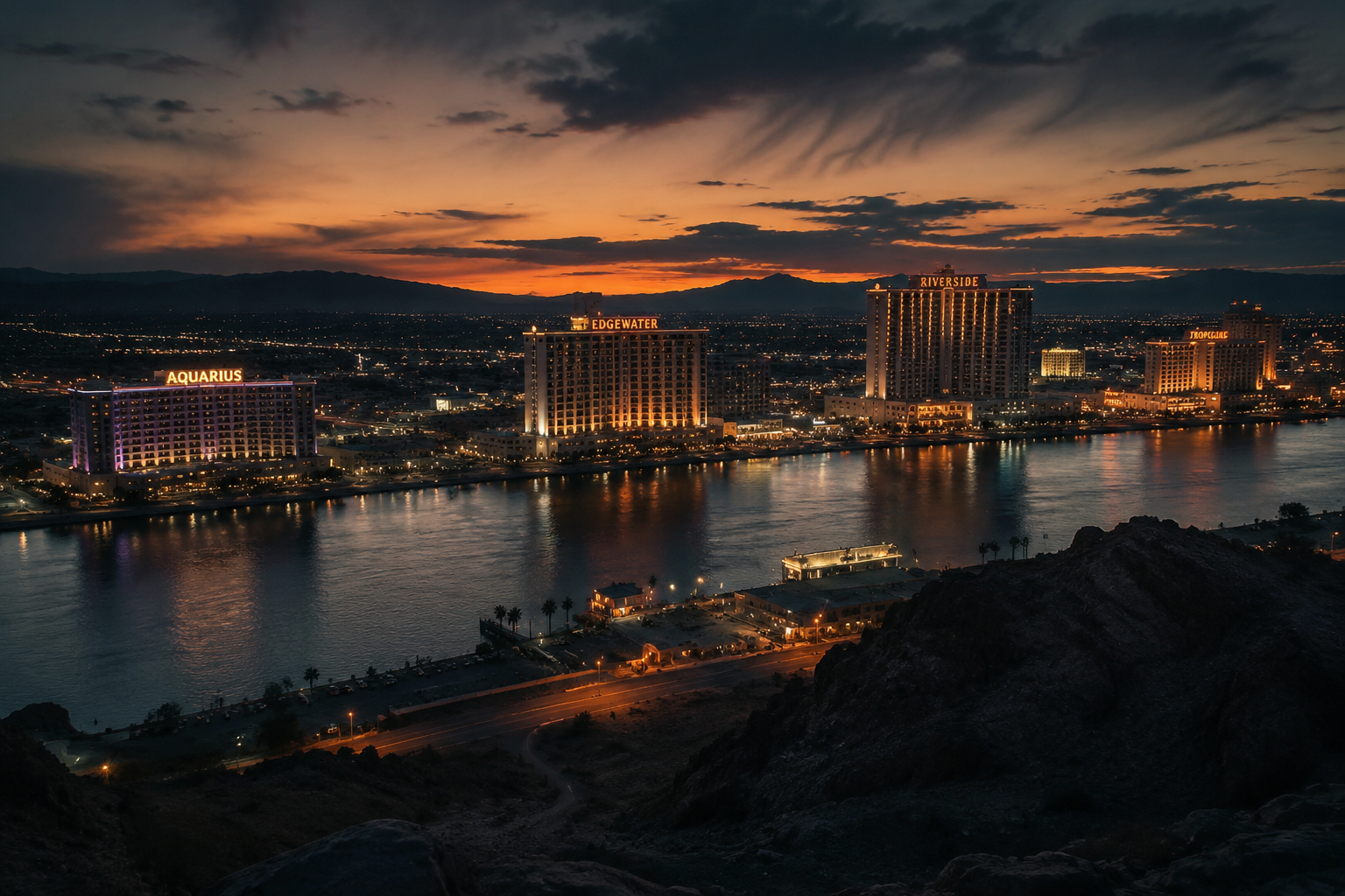 Laughlin, Nevada Night Scene — 3Cupid Cuckold Dating in Laughlin, Nevada