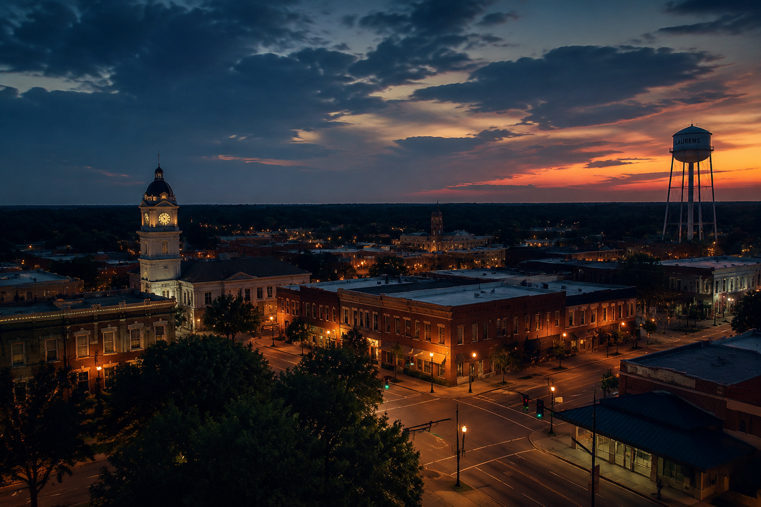 Laurens, South Carolina Night Scene — 3Cupid Cuckold Dating in Laurens, South Carolina