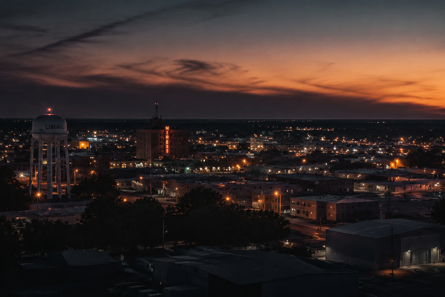 Liberal, Kansas Night Scene — 3Cupid Cuckold Dating in Liberal, Kansas