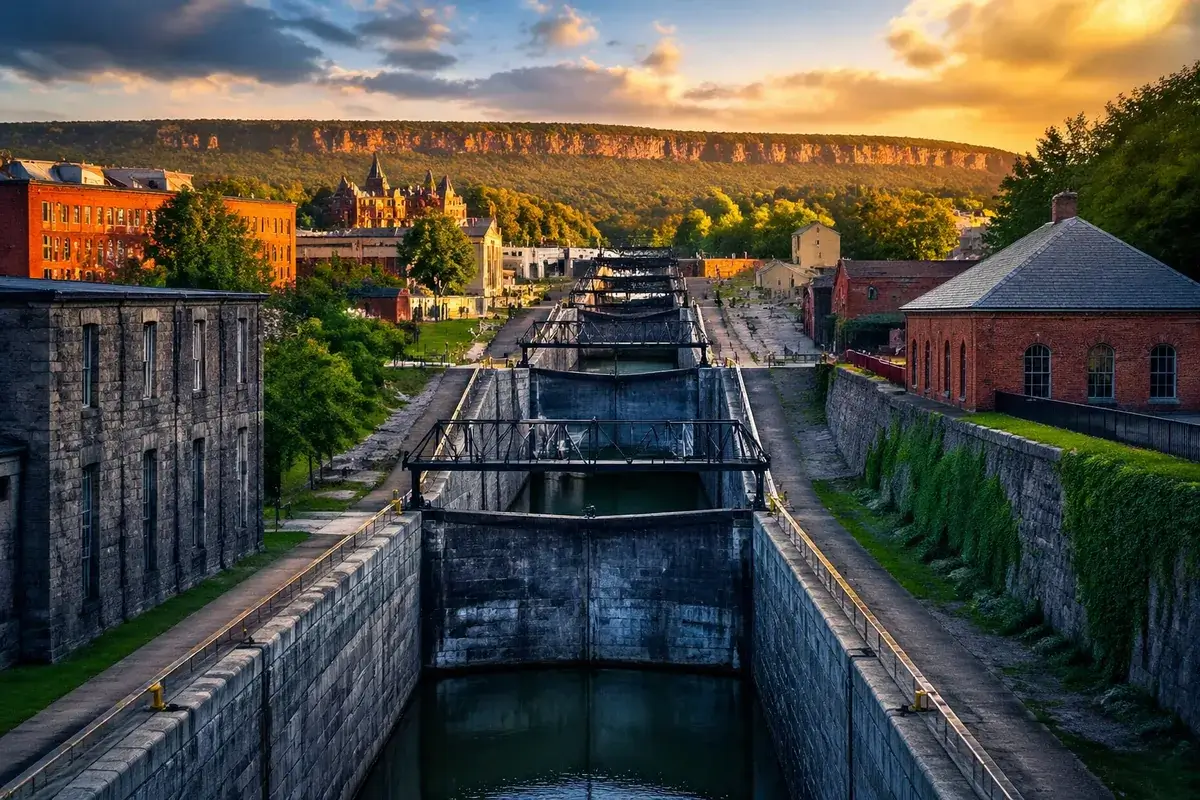Lockport-02-cityscape in Lockport, New York