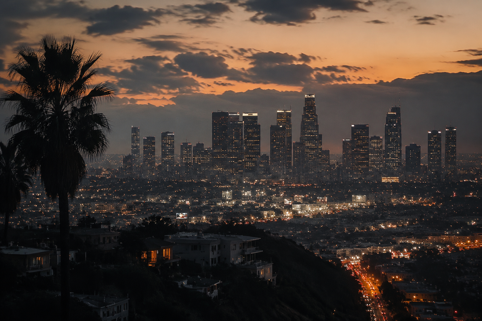 Los Angeles, California Night Scene — 3Cupid Cuckold Dating in Los Angeles, California