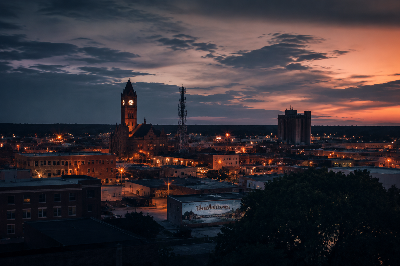 Marshalltown, Iowa Night Scene — 3Cupid Cuckold Dating in Marshalltown, Iowa