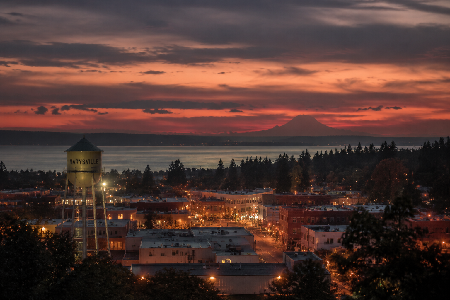 Marysville, Washington Night Scene — 3Cupid Cuckold Dating in Marysville, Washington