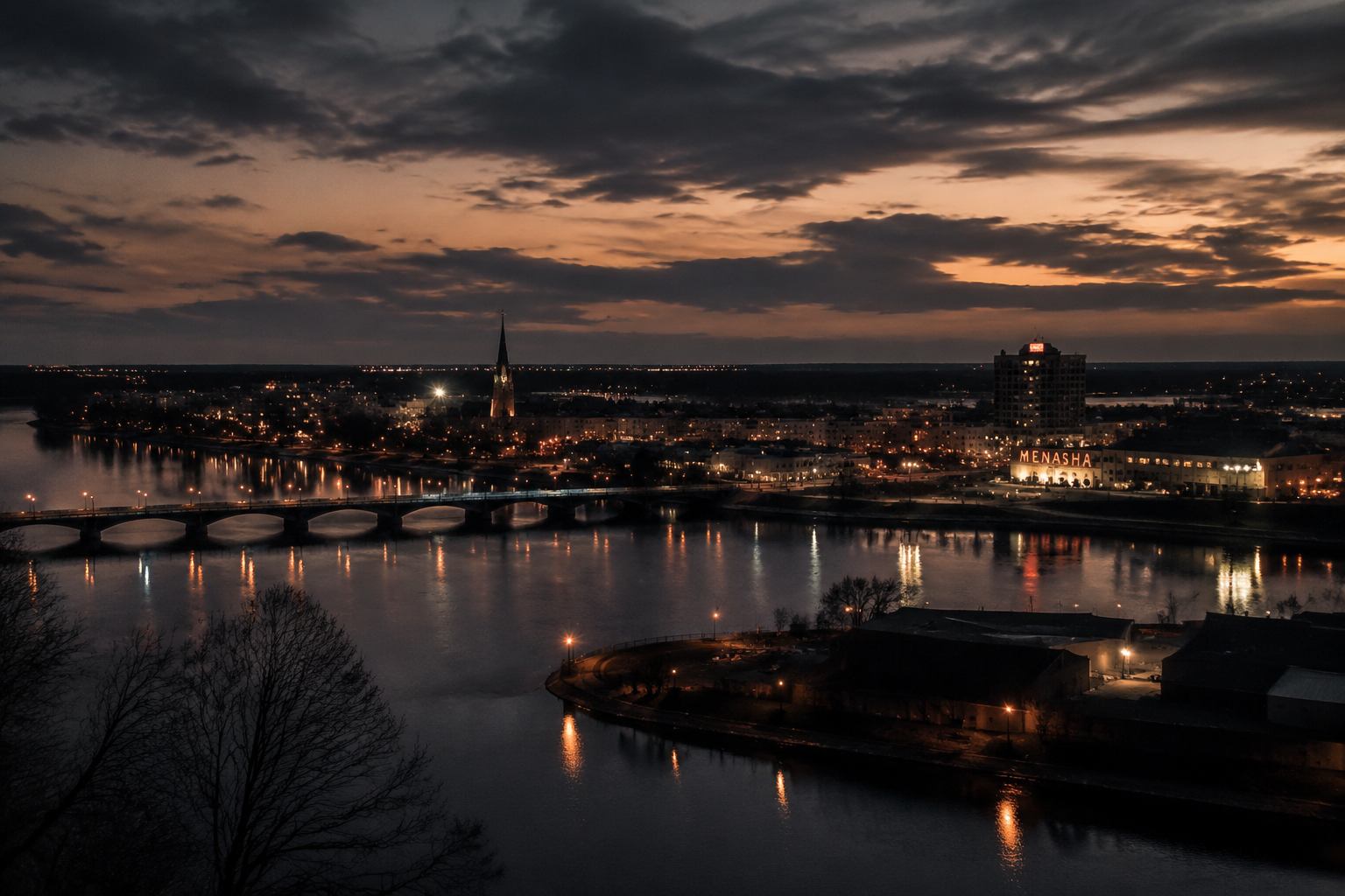 Menasha, Wisconsin Night Scene — 3Cupid Cuckold Dating in Menasha, Wisconsin