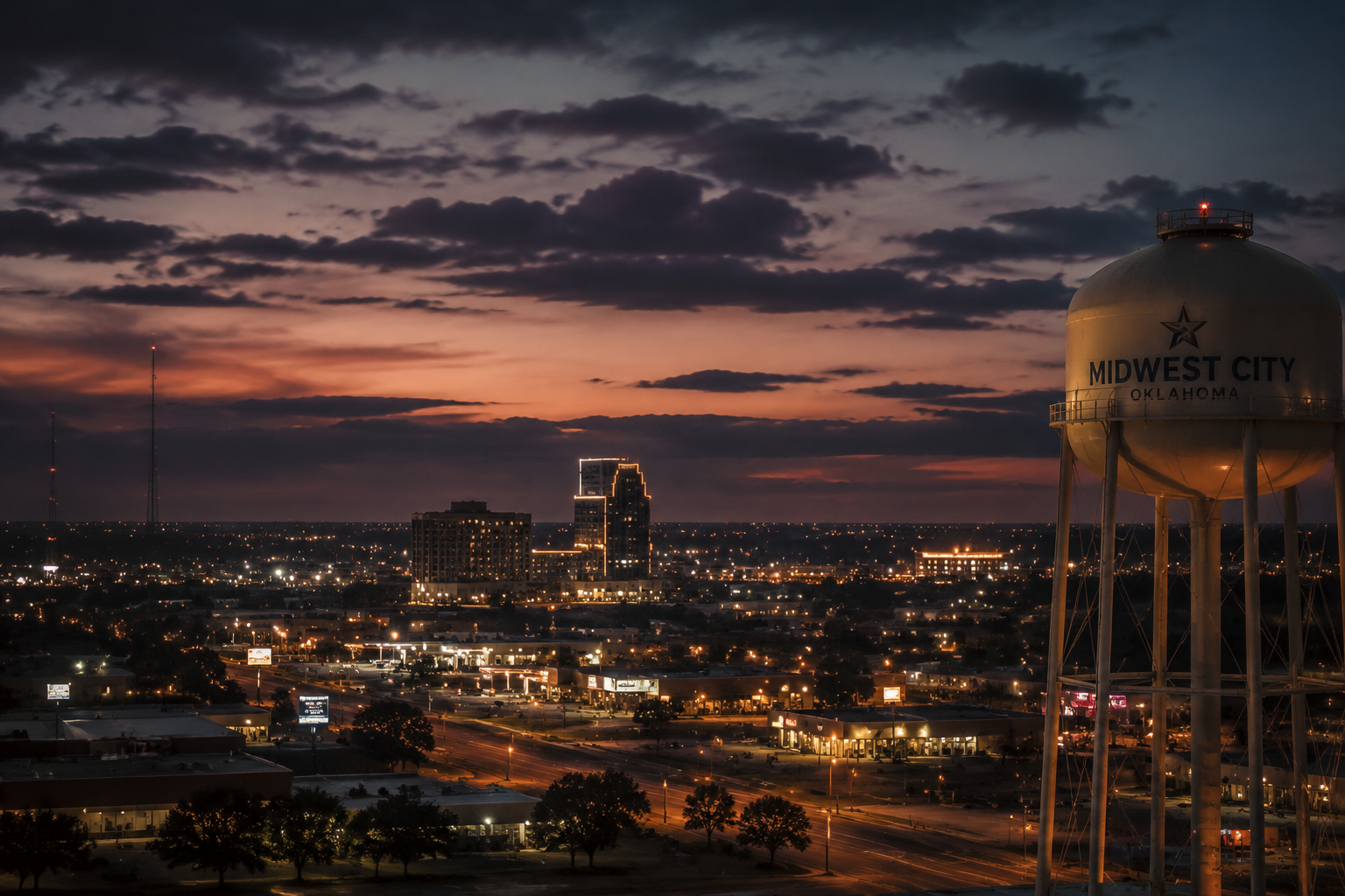 Midwest City, Oklahoma Night Scene — 3Cupid Cuckold Dating in Midwest City, Oklahoma