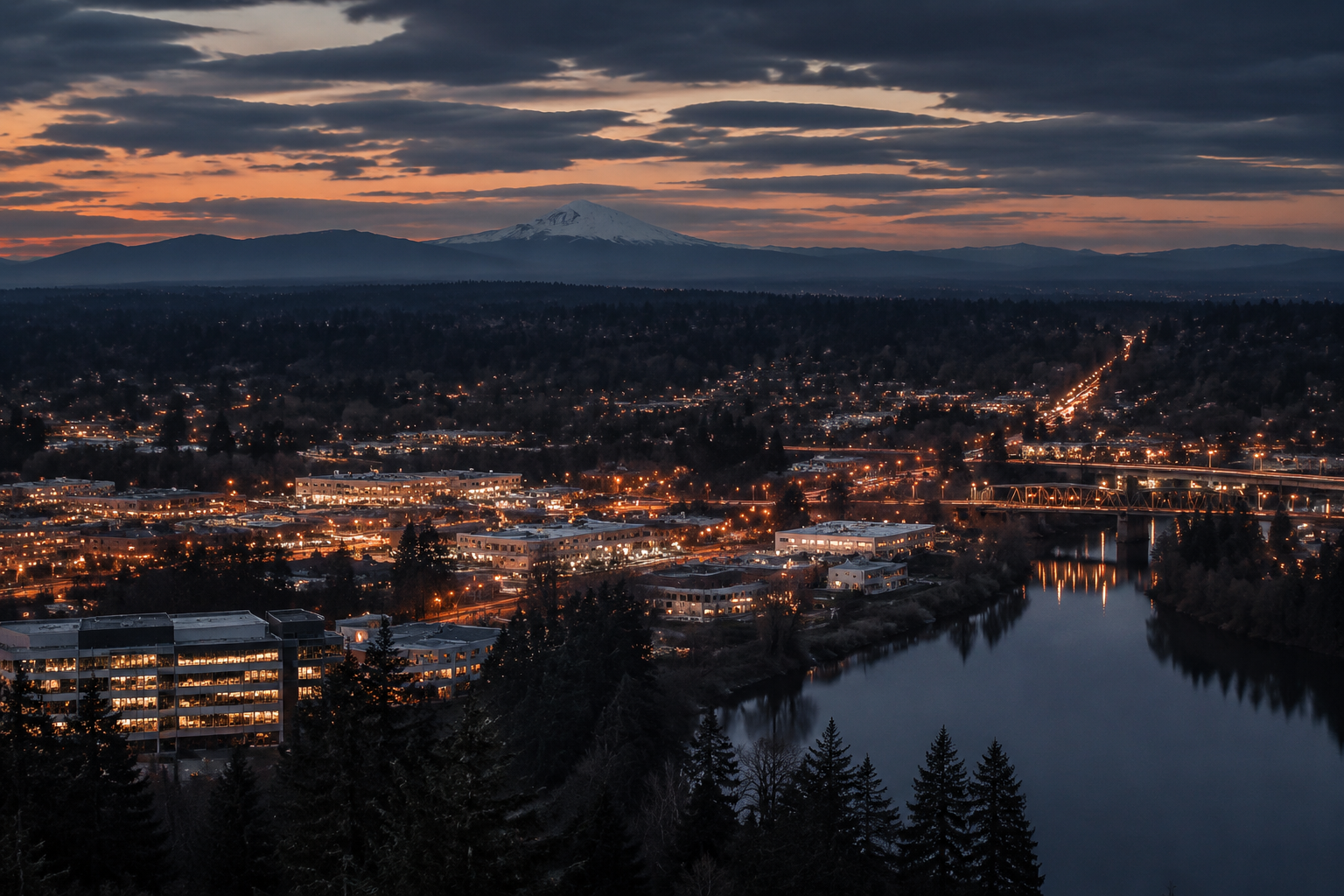 Milwaukie, Oregon Night Scene — 3Cupid Cuckold Dating in Milwaukie, Oregon