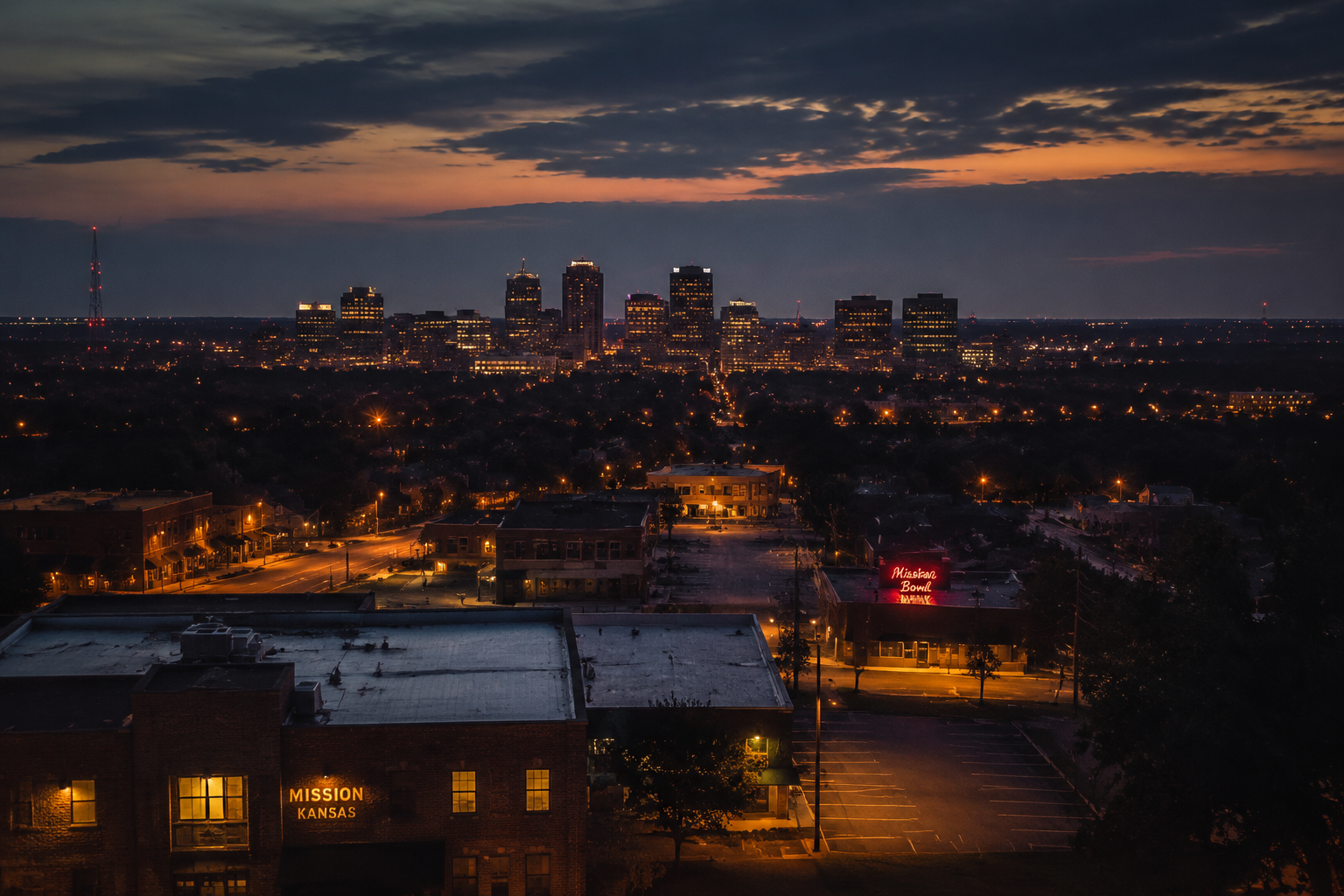Mission, Kansas Night Scene — 3Cupid Cuckold Dating in Mission, Kansas