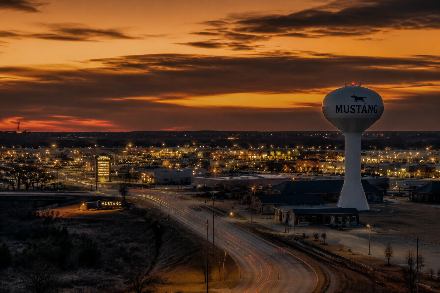Mustang, Oklahoma Night Scene — 3Cupid Cuckold Dating in Mustang, Oklahoma