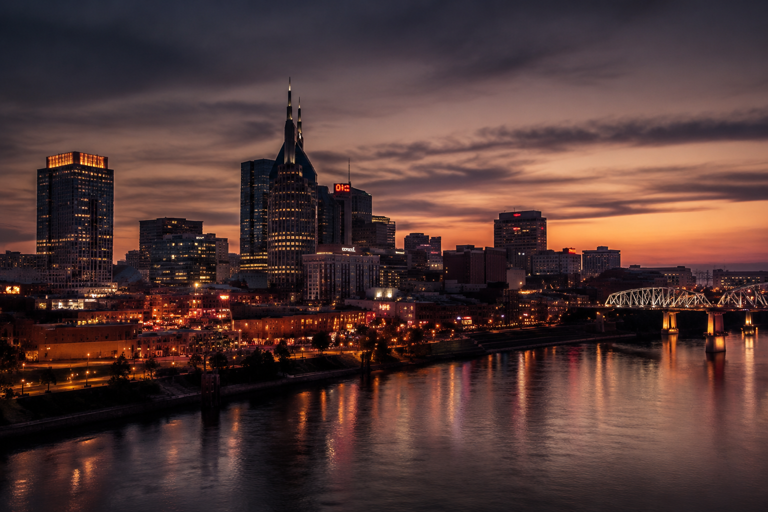 Nashville, Tennessee Night Scene — 3Cupid Cuckold Dating in Nashville, Tennessee
