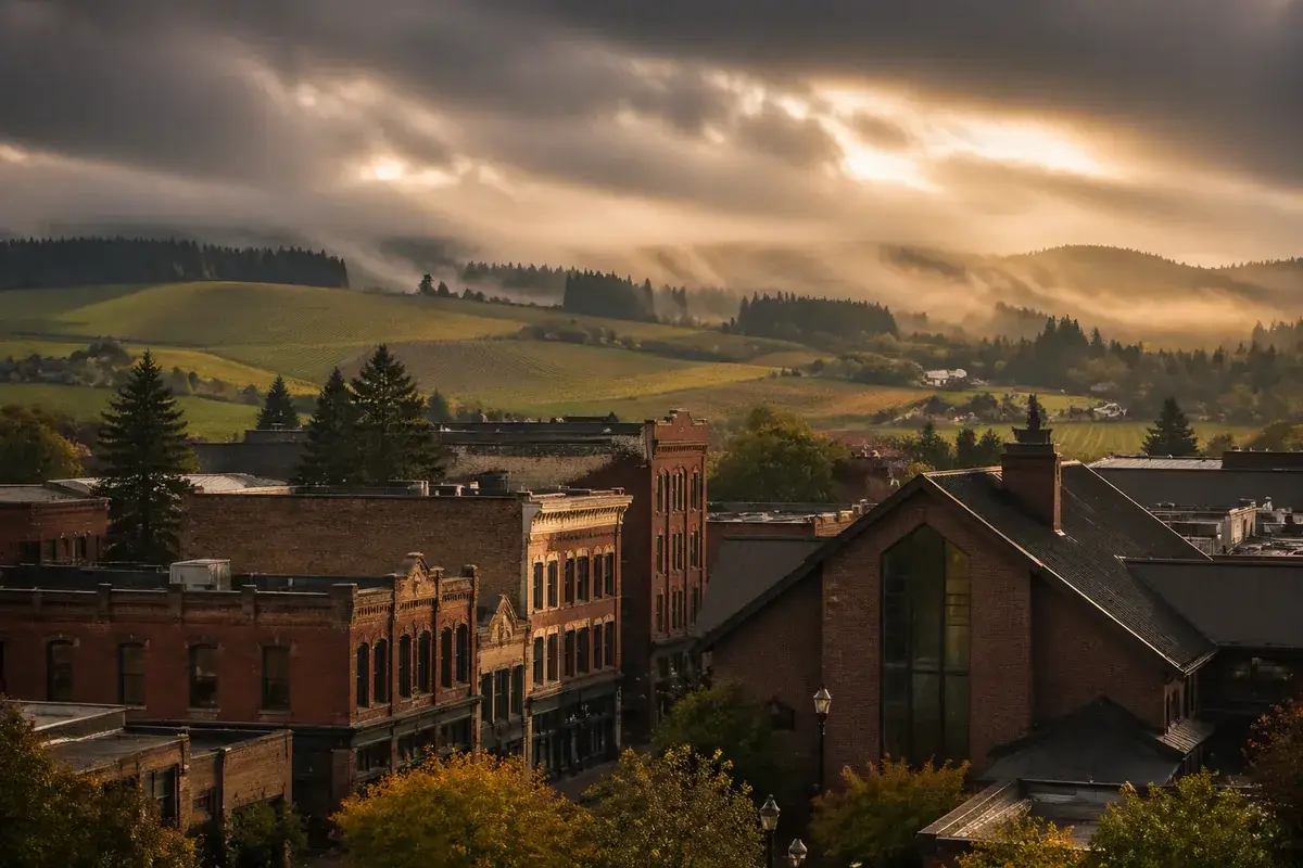 Newberg-02-cityscape in Newberg, Oregon