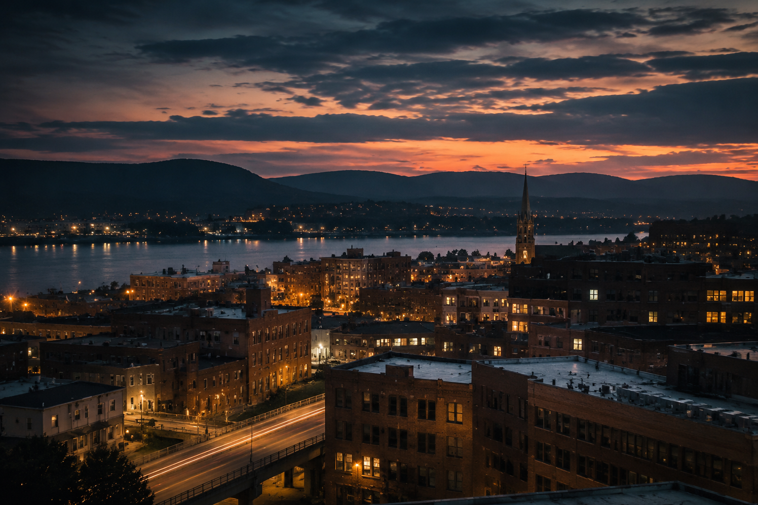 Newburgh, New York Night Scene — 3Cupid Cuckold Dating in Newburgh, New York