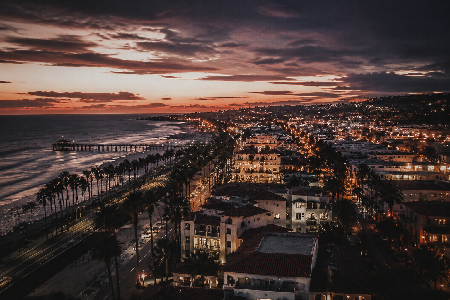 Oceanside, California Night Scene — 3Cupid Cuckold Dating in Oceanside, California