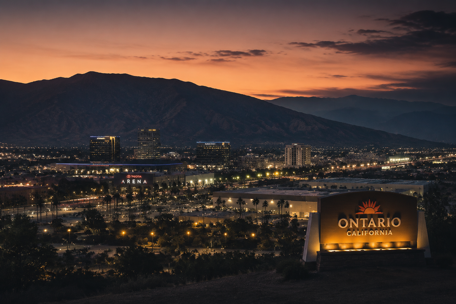 Ontario, California Night Scene — 3Cupid Cuckold Dating in Ontario, California