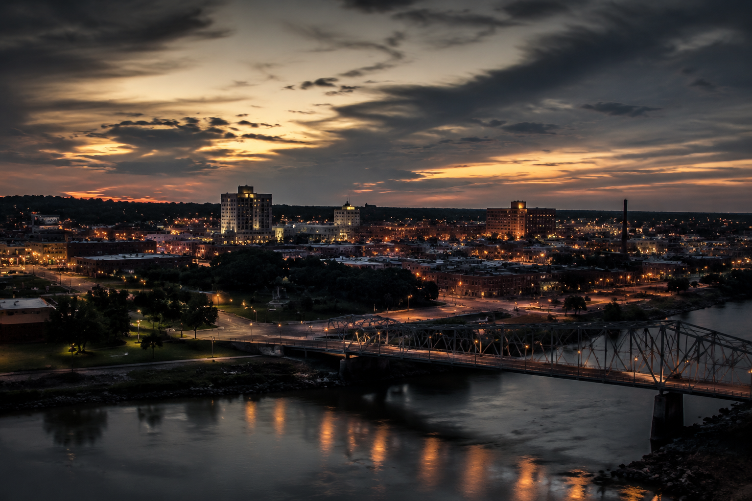Ottumwa, Iowa Night Scene — 3Cupid Cuckold Dating in Ottumwa, Iowa