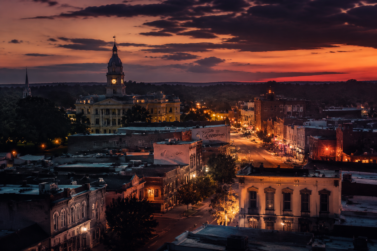 Oxford, Mississippi Night Scene — 3Cupid Cuckold Dating in Oxford, Mississippi