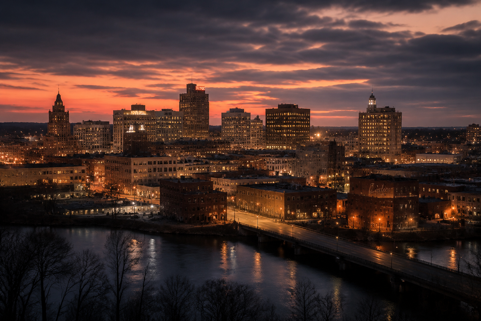 Pawtucket, Rhode Island Night Scene — 3Cupid Cuckold Dating in Pawtucket, Rhode Island