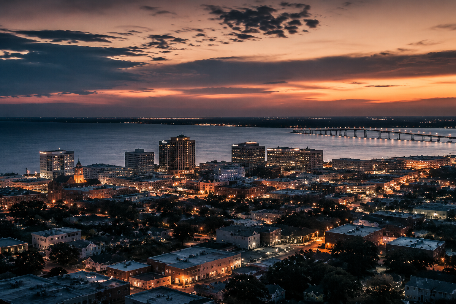 Pensacola, Florida Night Scene — 3Cupid Cuckold Dating in Pensacola, Florida