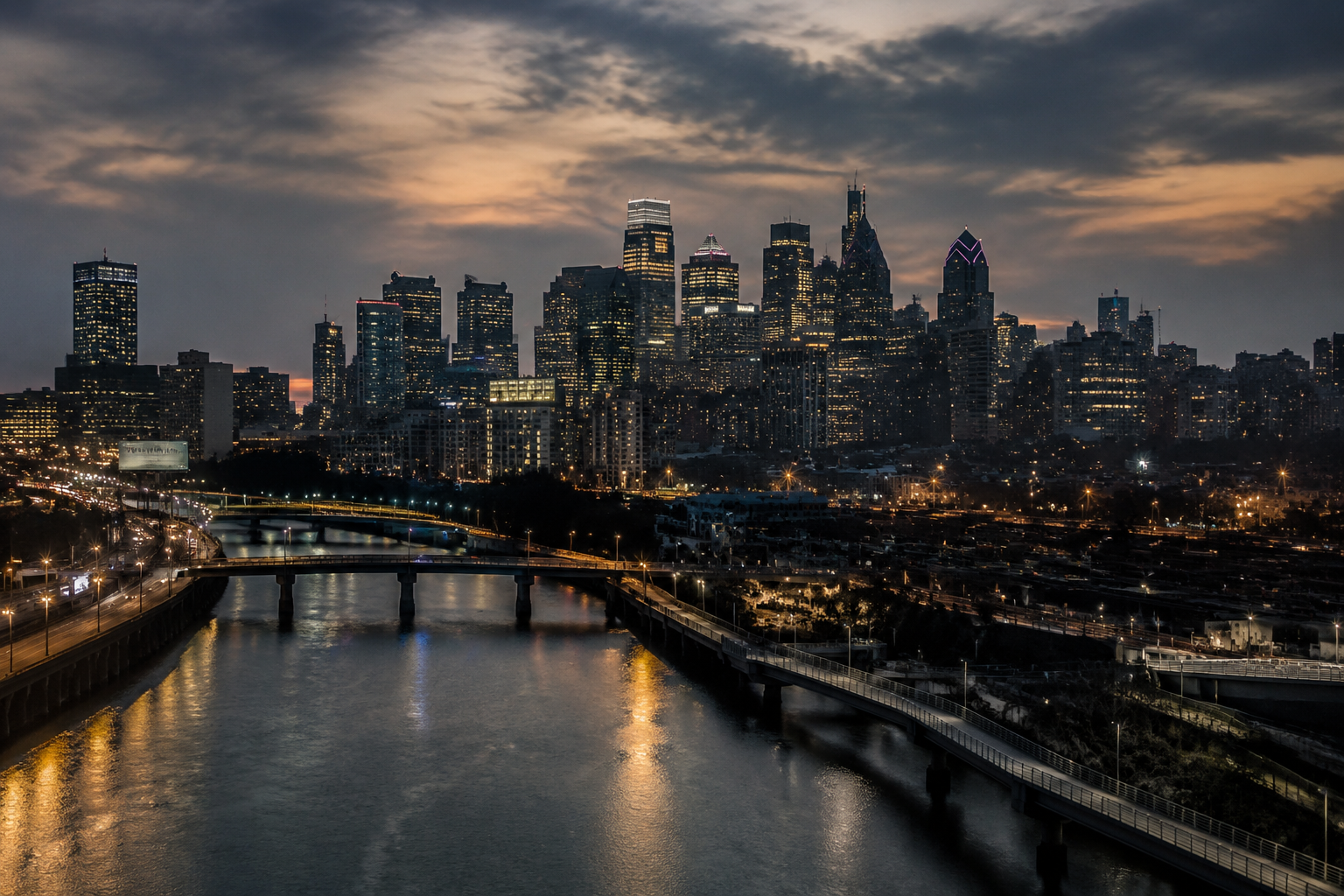 Philadelphia, Pennsylvania Night Scene — 3Cupid Cuckold Dating in Philadelphia, Pennsylvania