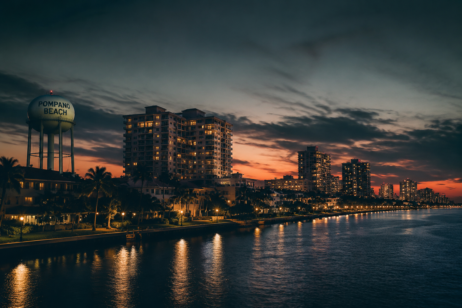 Pompano Beach, Florida Night Scene — 3Cupid Cuckold Dating in Pompano Beach, Florida