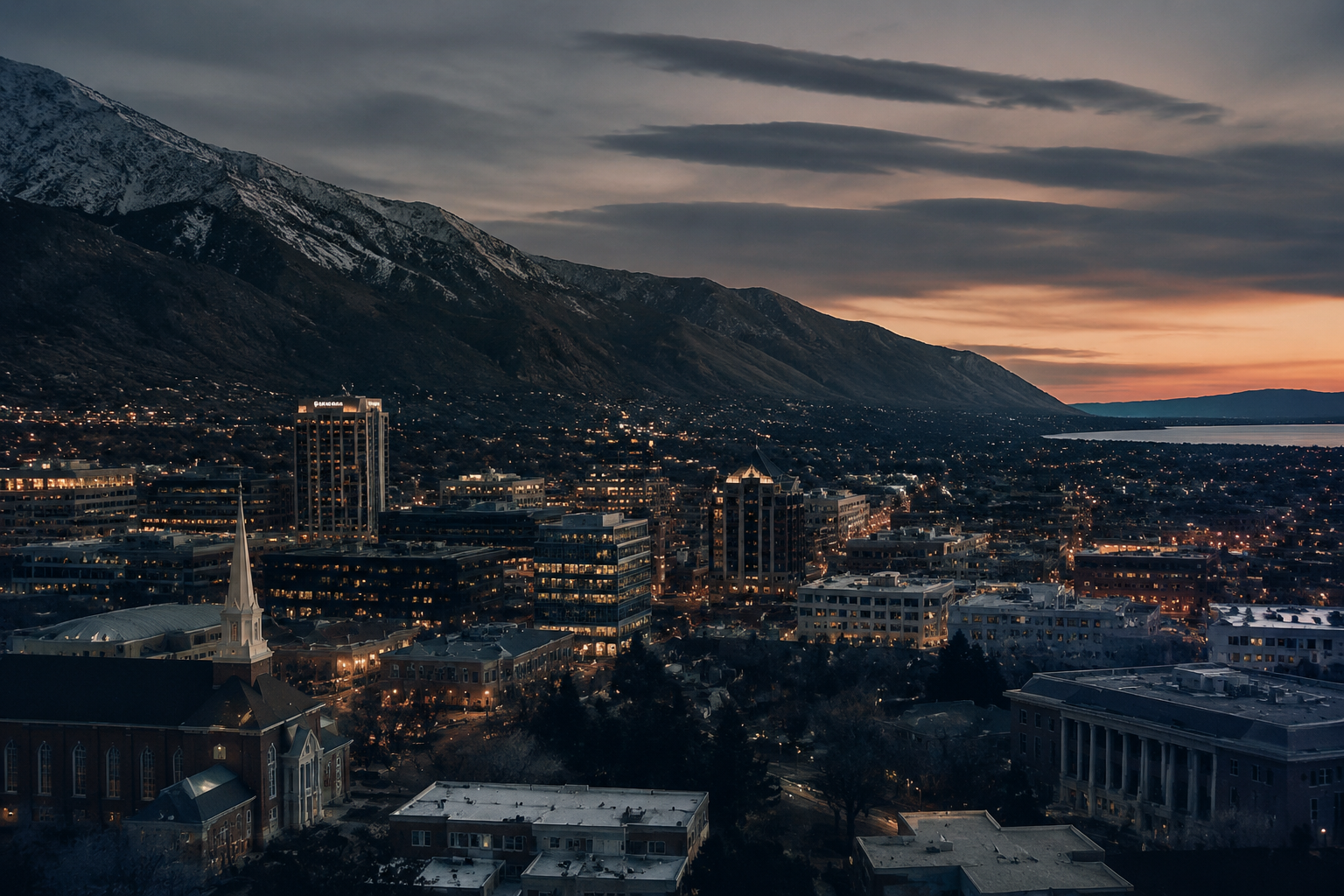 Provo, Utah Night Scene — 3Cupid Cuckold Dating in Provo, Utah