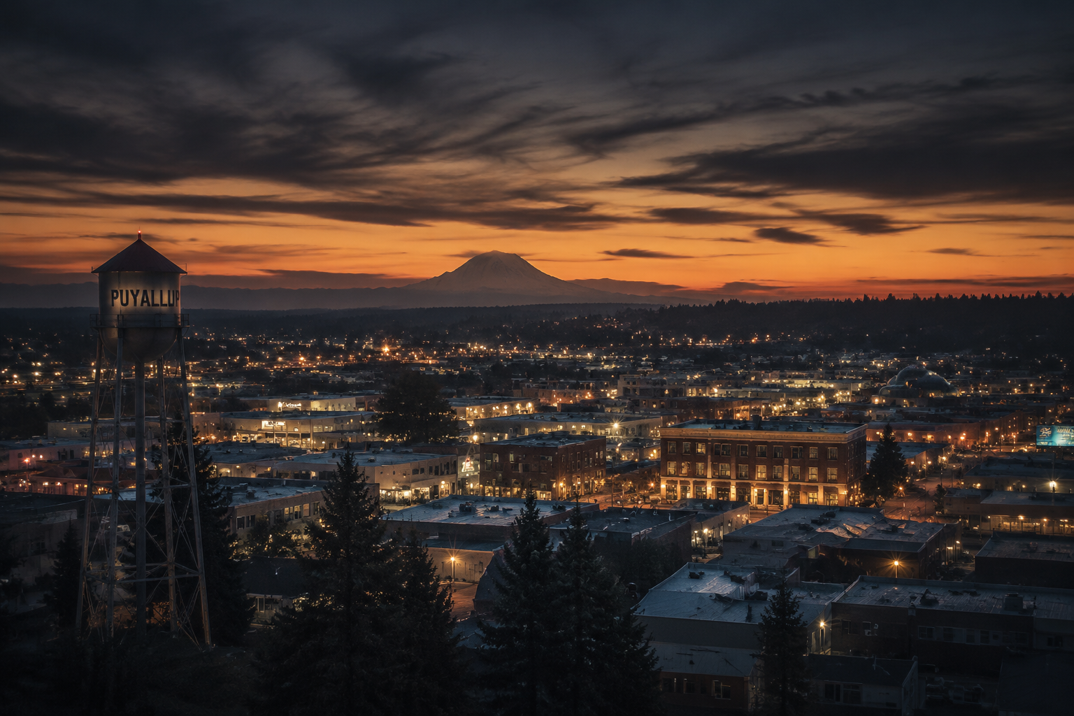 Puyallup, Washington Night Scene — 3Cupid Cuckold Dating in Puyallup, Washington