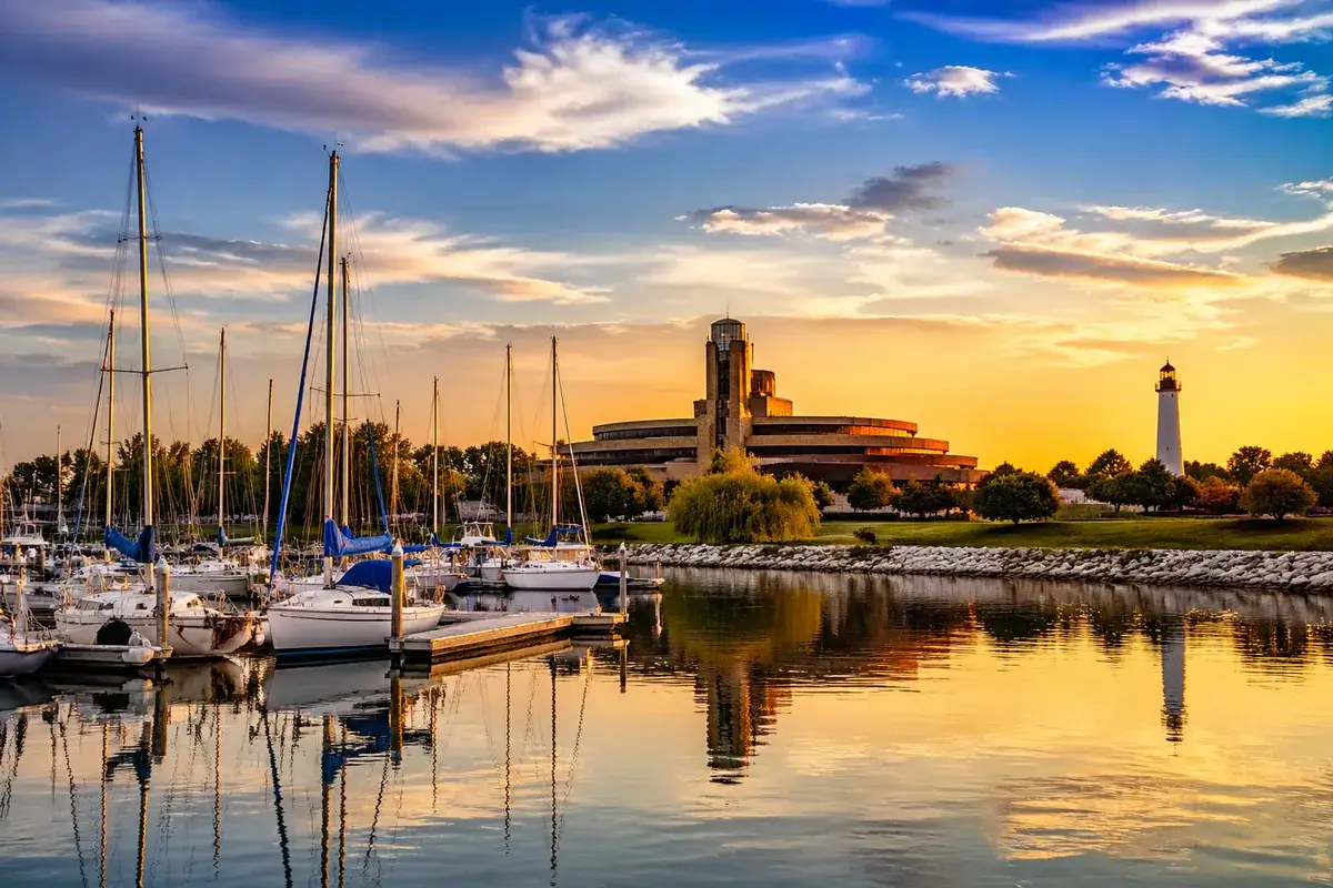 Racine-02-cityscape in Racine, Wisconsin