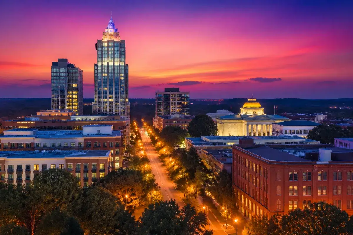 Raleigh-02-cityscape in Raleigh, North Carolina