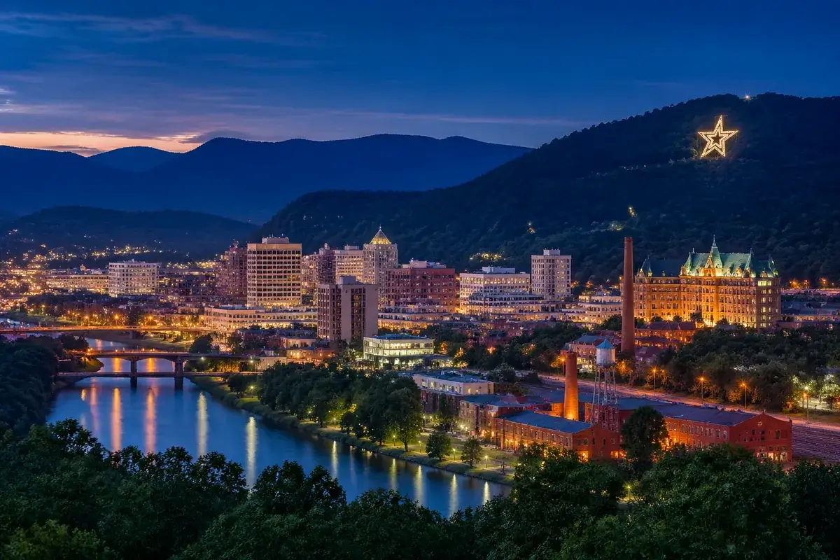 Roanoke-02-cityscape in Roanoke, Virginia