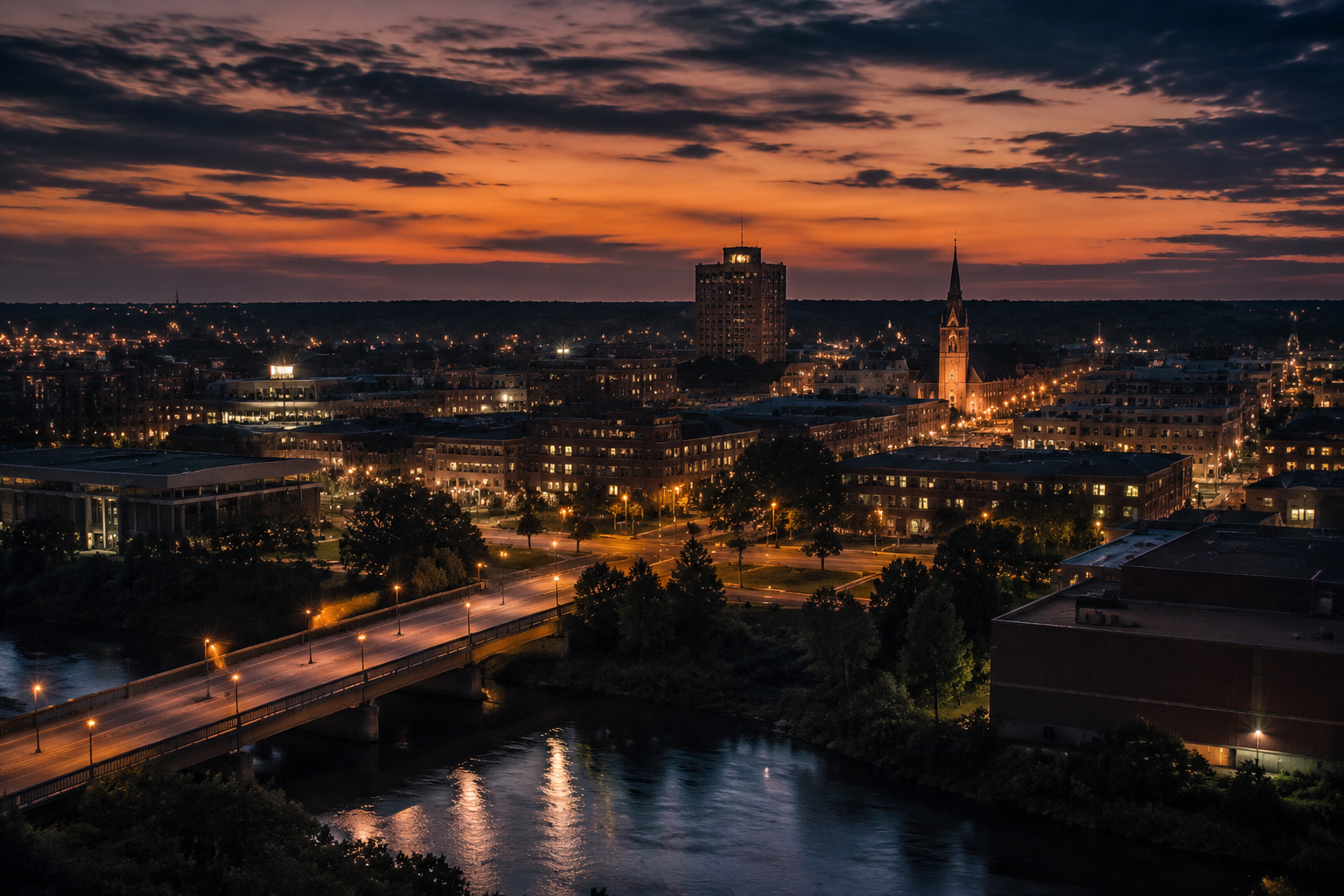 Rocky Mount, North Carolina Night Scene — 3Cupid Cuckold Dating in Rocky Mount, North Carolina
