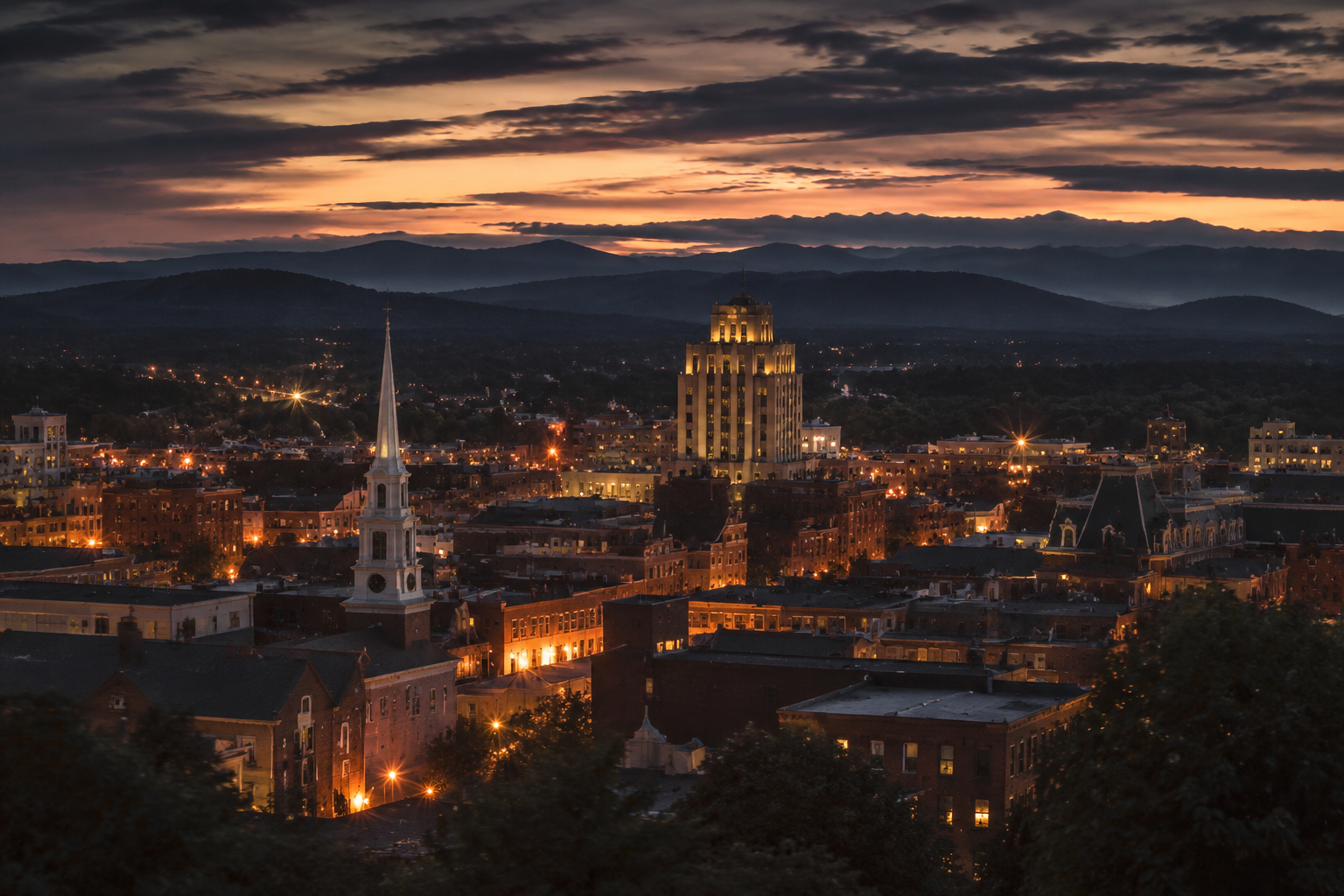 Rutland, Vermont Night Scene — 3Cupid Cuckold Dating in Rutland, Vermont