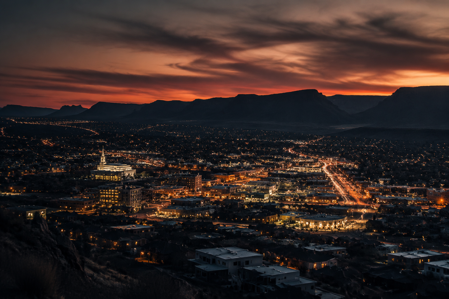 Saint George, Utah Night Scene — 3Cupid Cuckold Dating in Saint George, Utah