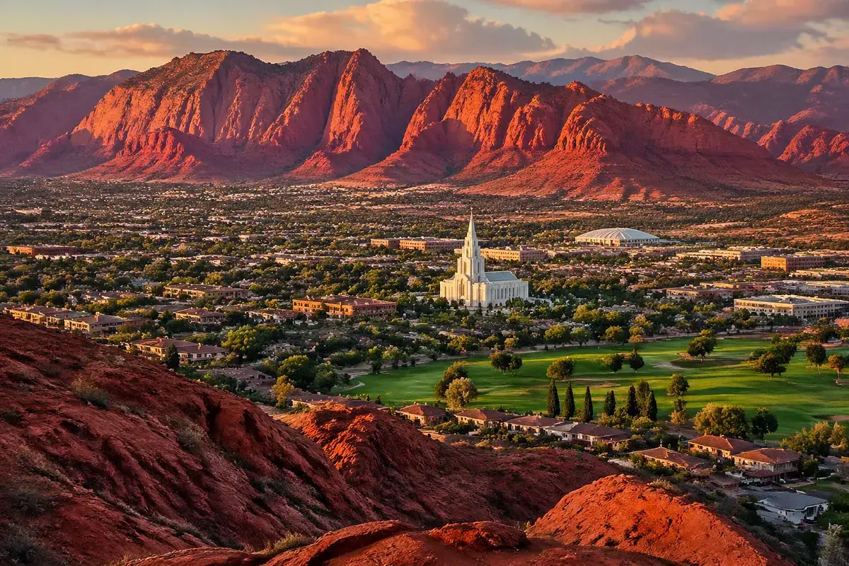 Saint-george-02-cityscape in Saint George, Utah