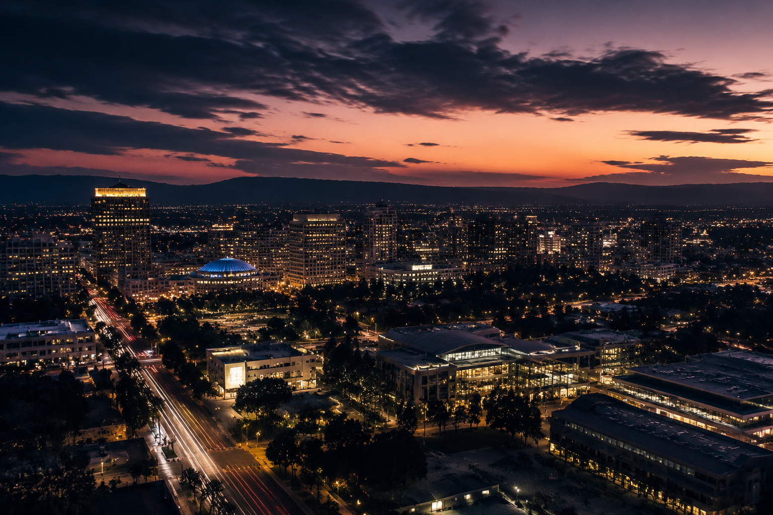 San Jose, California Night Scene — 3Cupid Cuckold Dating in San Jose, California