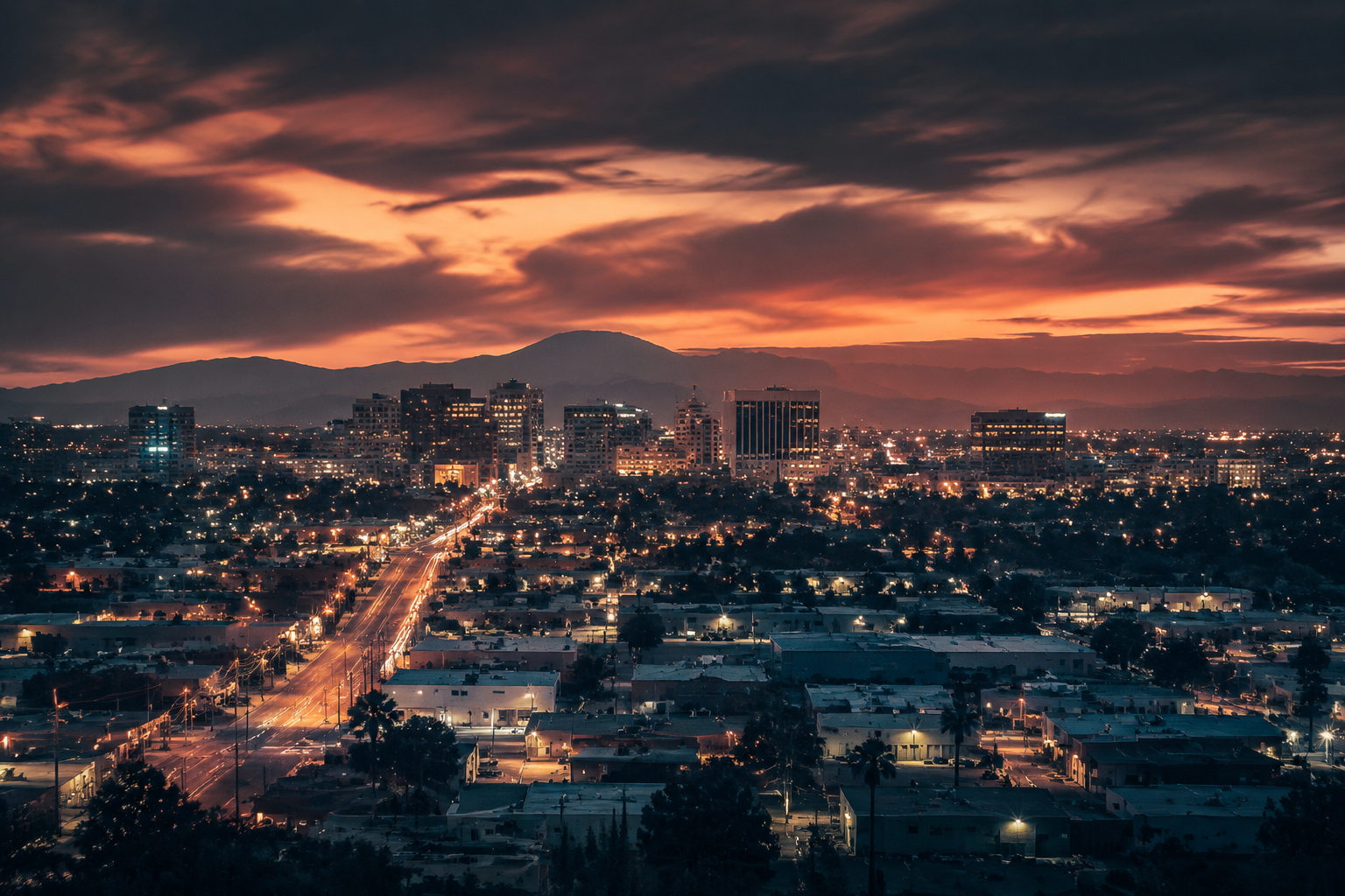 Santa Ana, California Night Scene — 3Cupid Cuckold Dating in Santa Ana, California