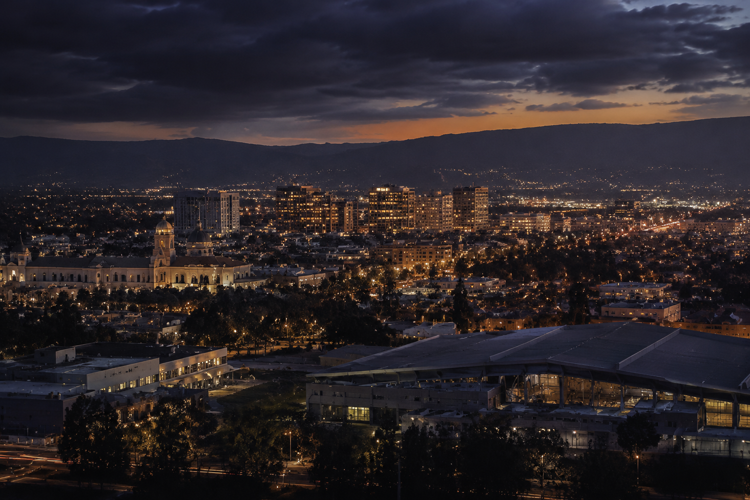 Santa Clara, California Night Scene — 3Cupid Cuckold Dating in Santa Clara, California