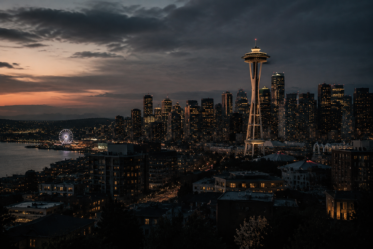 Seattle, Washington Night Scene — 3Cupid Cuckold Dating in Seattle, Washington